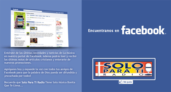 Vístanos En Nuestra Página de Facebook…Presiona Aquí